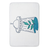 AUSSERIRDISCHEN UFO BADEMATTE (Vorderseite Vertikal)