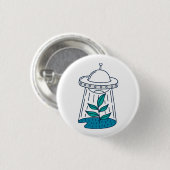AUSSERIRDISCHEN UFO BUTTON (Vorne & Hinten)
