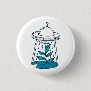 AUSSERIRDISCHEN UFO BUTTON