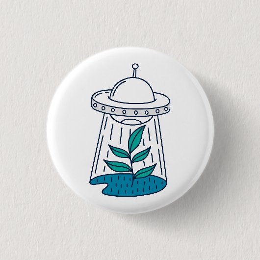 AUSSERIRDISCHEN UFO BUTTON (Vorderseite)