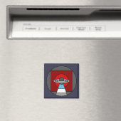 Außerirdischen UFO Farbige Geometrie Magnet (In Situ (Geschirrspüler))