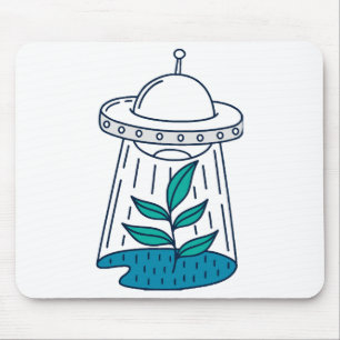 AUSSERIRDISCHEN UFO MOUSEPAD