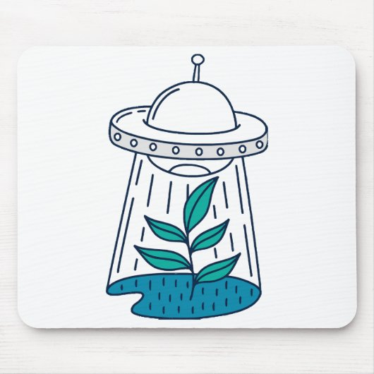 AUSSERIRDISCHEN UFO MOUSEPAD (Vorne)
