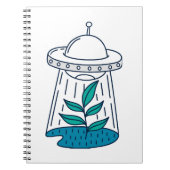 AUSSERIRDISCHEN UFO NOTIZBLOCK (Vorderseite)