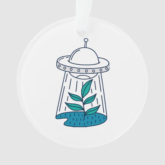 AUSSERIRDISCHEN UFO ORNAMENT (Vorderseite)