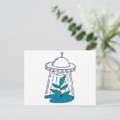 AUSSERIRDISCHEN UFO POSTKARTE (Stehend Vorderseite)