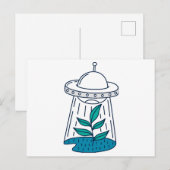 AUSSERIRDISCHEN UFO POSTKARTE (Vorne/Hinten)