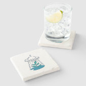 AUSSERIRDISCHEN UFO STEINUNTERSETZER (Seitenansicht)