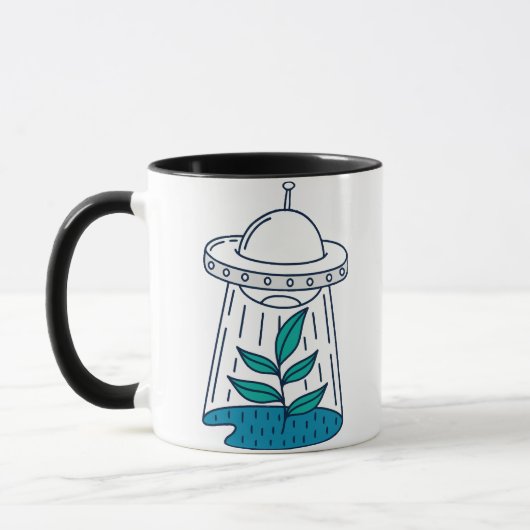 AUSSERIRDISCHEN UFO TASSE (Links)
