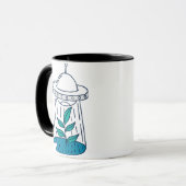 AUSSERIRDISCHEN UFO TASSE (Vorderseite Links)