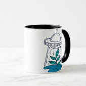 AUSSERIRDISCHEN UFO TASSE (VorderseiteRechts)