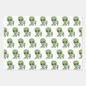 Außerirdischen, UFOs, Ufologie Geschenkpapier Set (Vorderseite 2)