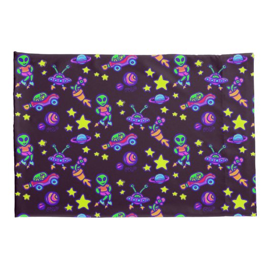 Außerirdischen und Steine in der Außenwelt Kissenbezug (Rückseite-Rechts)