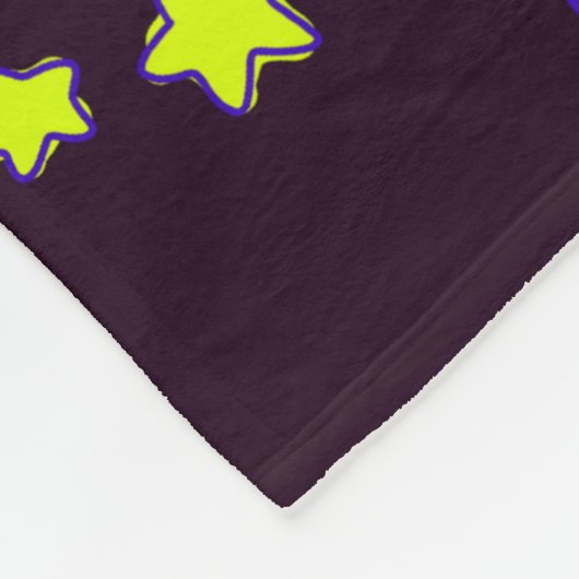 Außerirdischen und Sterne im Weltraum Fleecedecke (Ecke)