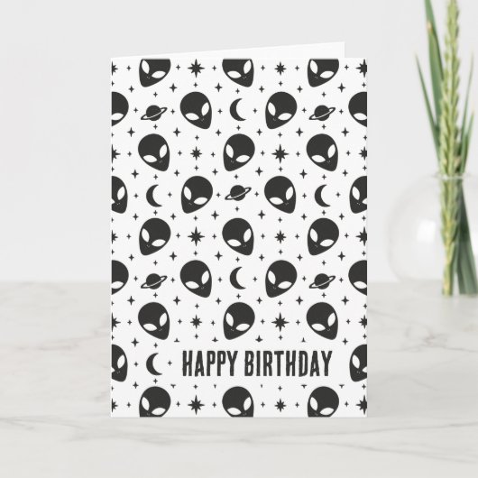 Außerirdischen und Sterne Karte (Vorderseite)