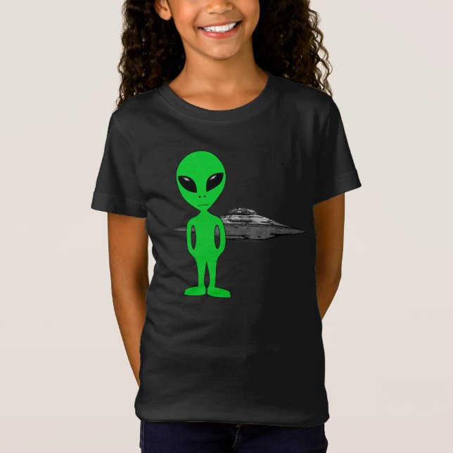 Außerirdischen und UFO T-Shirt (Vorderseite)