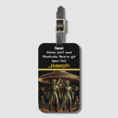 Außerirdischen untersuchen Gebiet 51 Geheimnisse Gepäckanhänger (Vorderseite Vertikal)