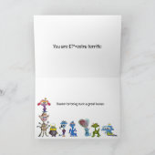 Außerirdischen Valentinkarte (12x18) Dankeskarte (Innenseite)