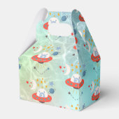 Außerirdischen Weltraummuster Vielen Dank für Ihre Geschenkschachtel (Rückseite)