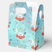 Außerirdischen Weltraummuster Vielen Dank für Ihre Geschenkschachtel (Geöffnet)