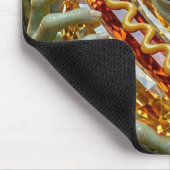 Außerirdischer Alien mit kristallinem Hotdog Mousepad (Ecke)
