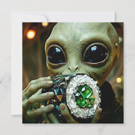 Außerirdischer Alien und kristallines Sushi Blank (Vorderseite)