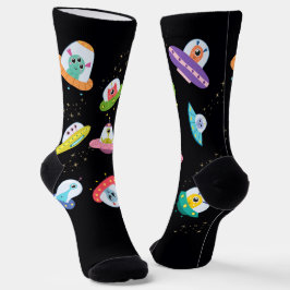außerirdischer Cartoon-Stil Socken
