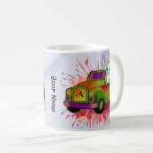 Außerirdischer fährt Auto Kaffeetasse (VorderseiteRechts)