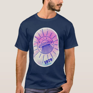 Außerirdischer Fliegender Teller Tie-Dye 1979 Fü T-Shirt