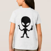 außerirdischer Frieden Tri-Blend Shirt (Rückseite)