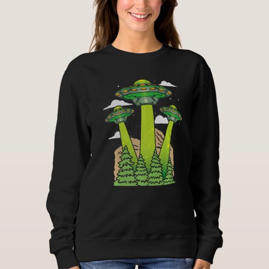 Außerirdischer Gläubiger Science-Fiction Außerirdi Sweatshirt (Vorderseite)