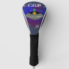 Außerirdischer in einem Raumschiff mit einem New-M Golf Headcover