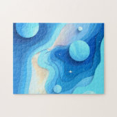 Außerirdischer Planet Puzzle (Horizontal)