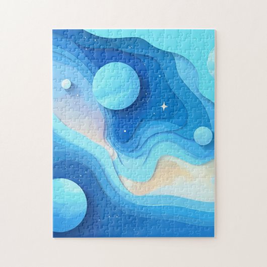 Außerirdischer Planet Puzzle (Vertikal)