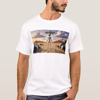 Außerirdischer Zeitreisender in surrealer Wüstenla T-Shirt