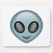 Außerirdisches alien Emoji Mousepad (Vorne)