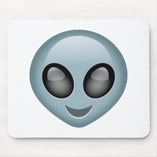 Außerirdisches alien Emoji Mousepad (Vorne)