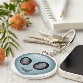 Außerirdisches alien Emoji Schlüsselanhänger (Vorderseite rechts)