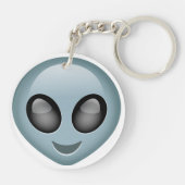 Außerirdisches alien Emoji Schlüsselanhänger (Rückseite)