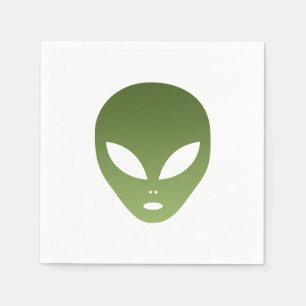 Außerirdisches alien-Gesicht Serviette