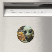 Außerirdisches Alien-Wesen mit Honigwabe Magnet (In Situ (Geschirrspüler))