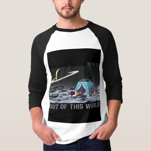Außerirdisches Camping - Devi Co. T-Shirt (Vorderseite)