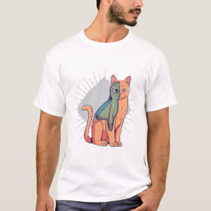 Außerirdisches Katzen-Sci-Fi-lustiges T-Shirt-Desi T-Shirt