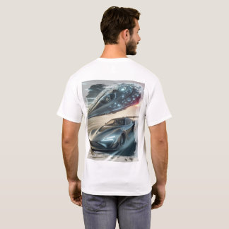 Außerirdisches Neon-Drift-Emblem T-Shirt