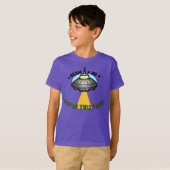 Außerirdisches Schiff Beam Basic Kinder T-Shirt (Vorne ganz)