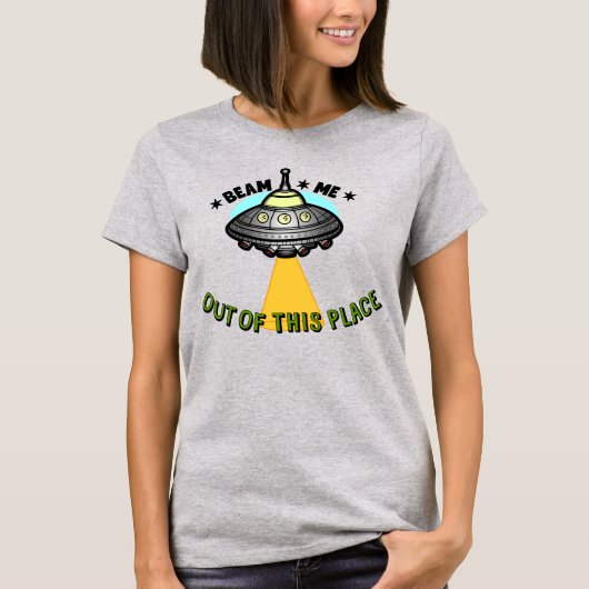 Außerirdisches Schiff Beam Damen Basic T-Shirt (Vorderseite)