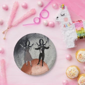 Außerirdischetanzfeier Pappteller (Party)