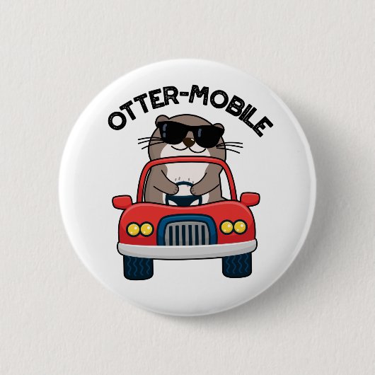 Außermobiler Funny Animal Car Pun Button (Vorderseite)