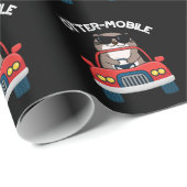 Außermobiler Funny Animal Car Pun Geschenkpapier (Rolleneckpunkt)