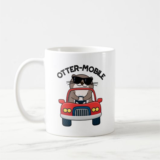 Außermobiler Funny Animal Car Pun Kaffeetasse (Links)